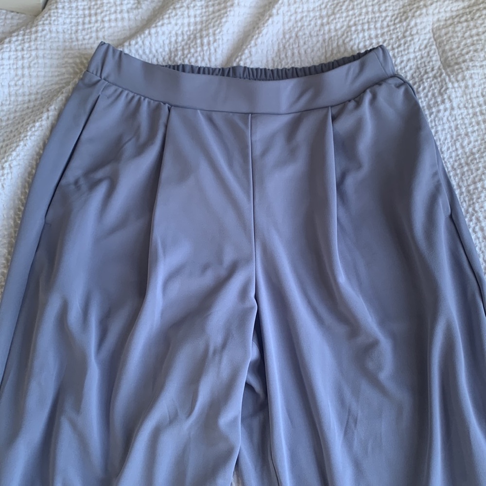 Periwinkle wide leg trousers, never worn - Picture 2 of 2